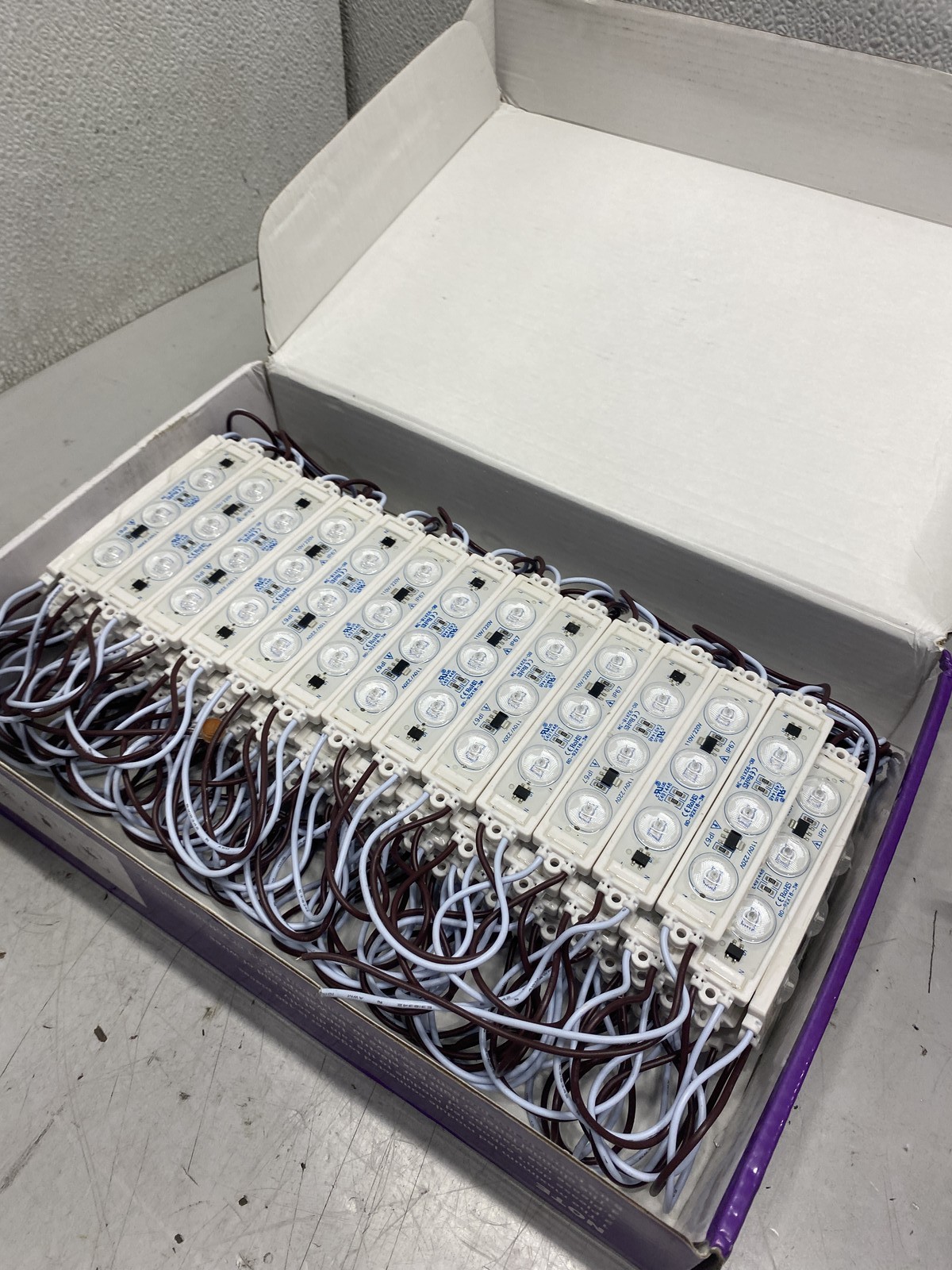 Single Color LED Module 100 Pack Blue AC110V/220V DM3BF-67