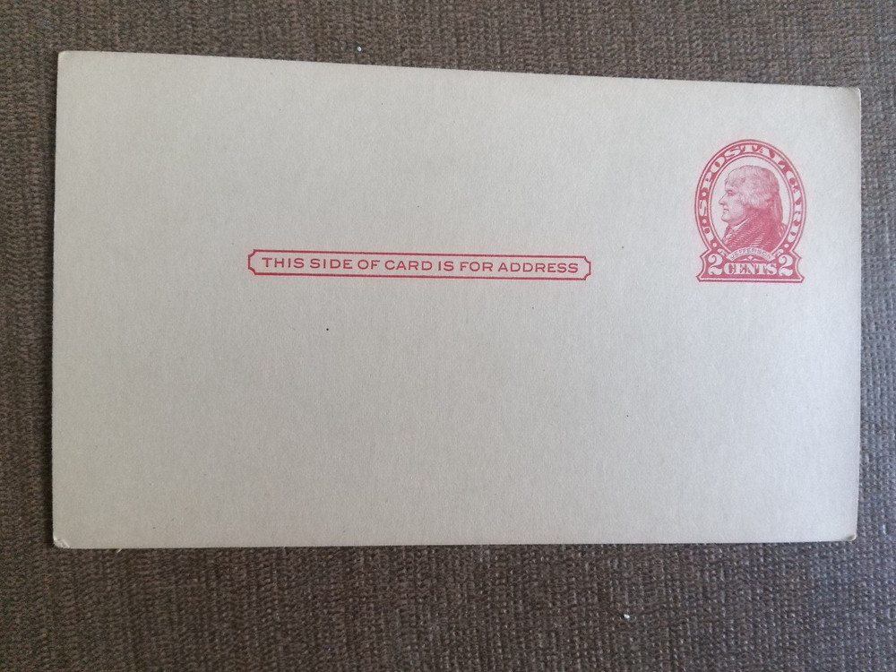 US Postal Cards c. 1885 - 1935