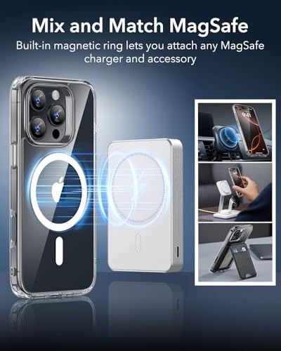 for iPhone 16 Pro Case, Compatible with MagSafe, Shockproof Military-Grade