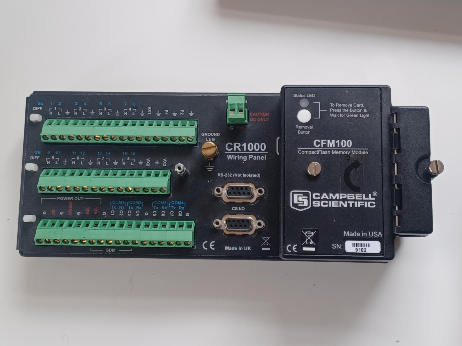 Campbell Scientific CR1000 Measurement & Control Data Logger - Used