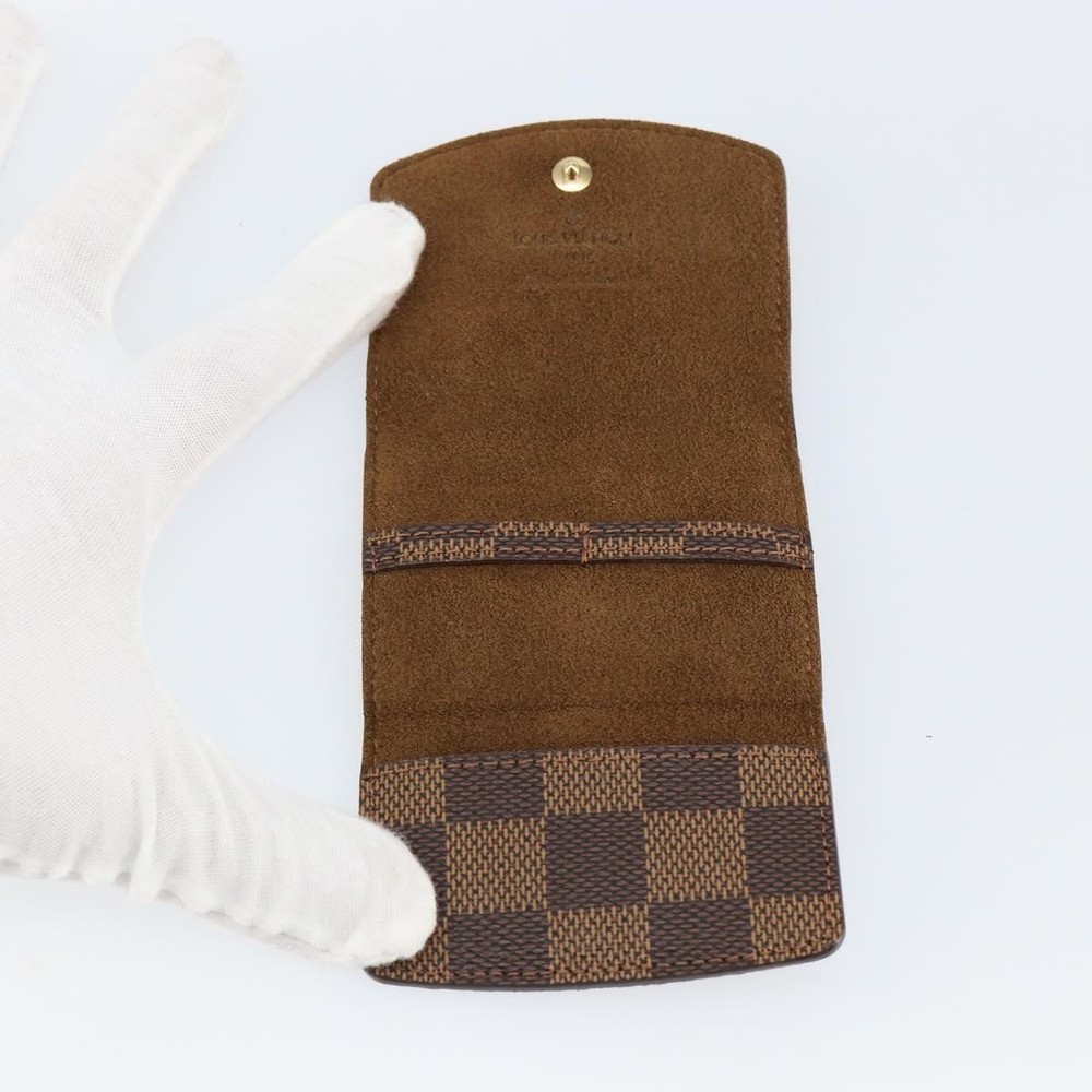 LOUIS VUITTON Damier Ebene Cuff Case LV Auth 146166