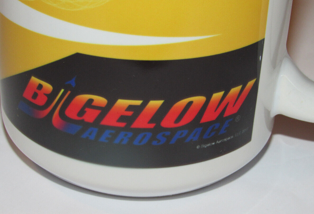 2017 UNUSED BIGELOW AEROSPACE COFFEE MUG/CUP! BEAM ACTIVITY MODULE/GRAPHICS/SPEC