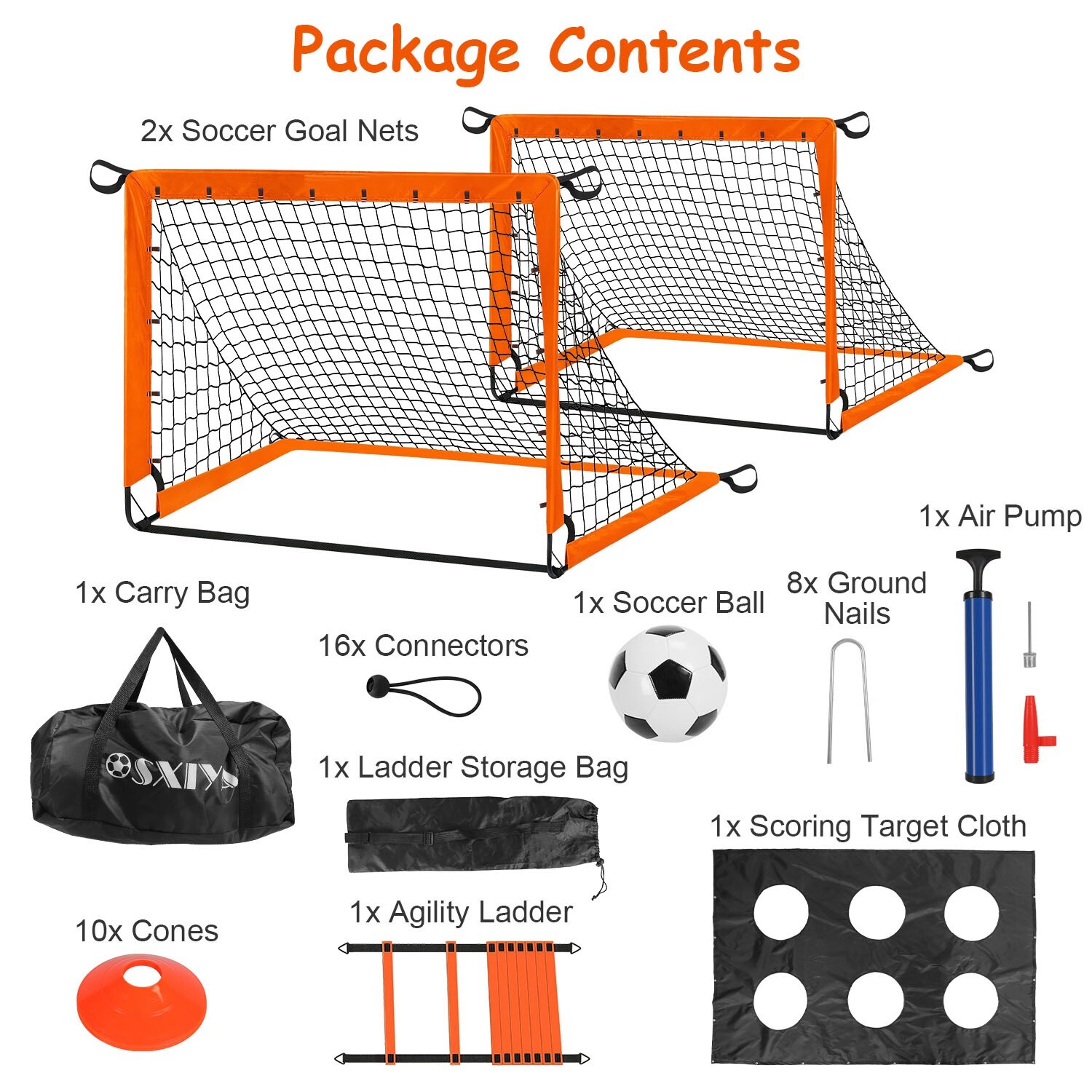 Kids Soccer Goals Toy Garden Soccer Training Equipment Kids Yard Sport Play Toy