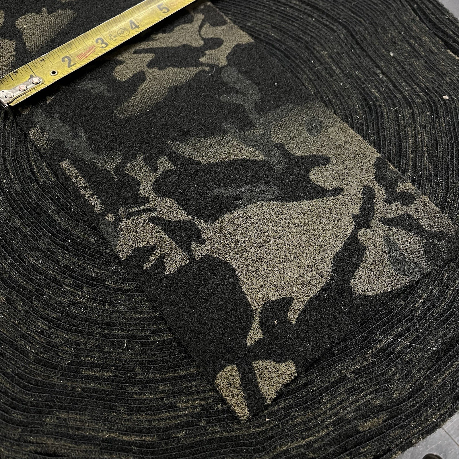 6" Velcro® Brand - LOOP - MIL-SPEC Black Multicam Camoflague SEW-ON TYPE 1 YARD