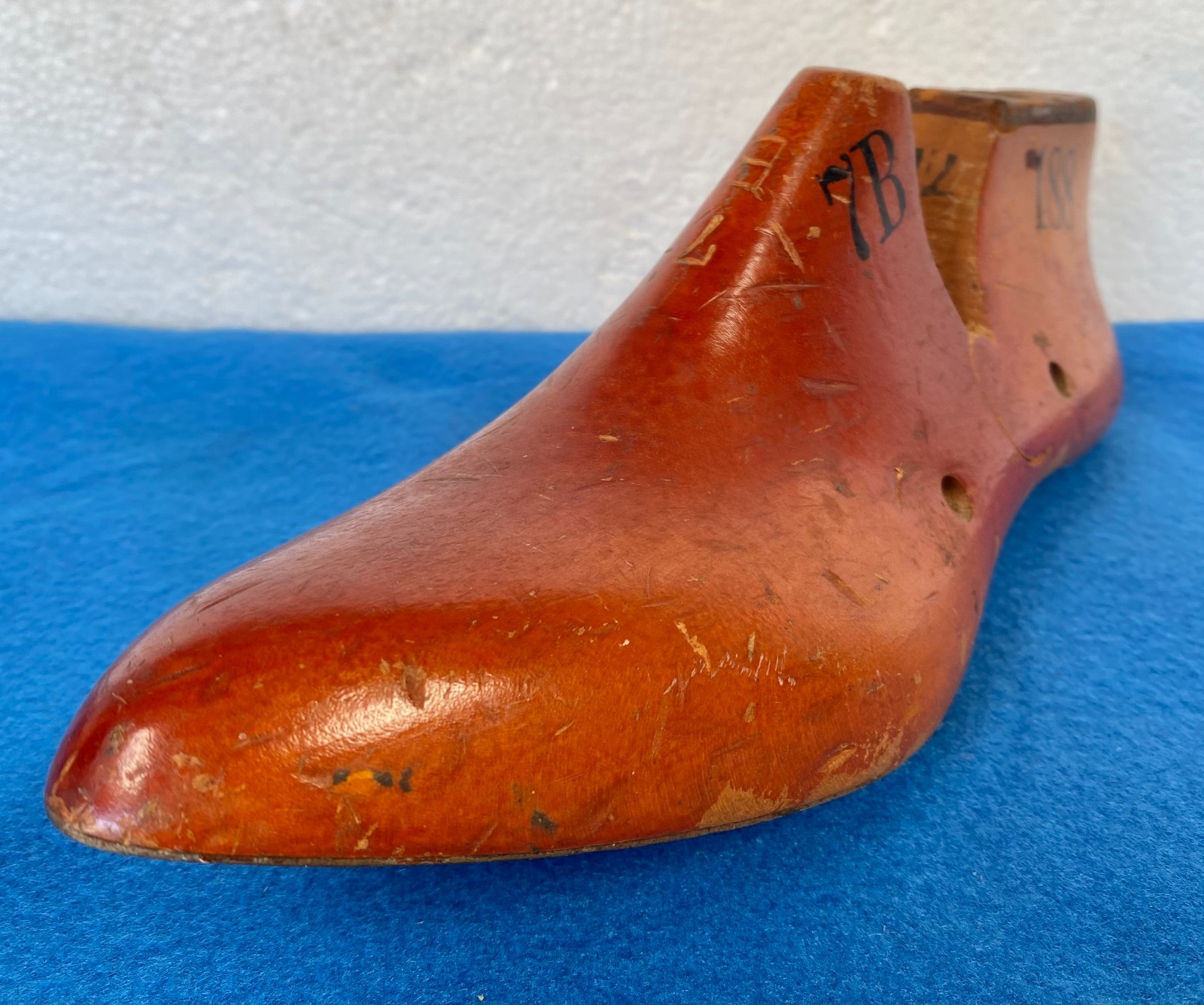 Antique Leader Wooden Shoe Form/Last Industrial Decor