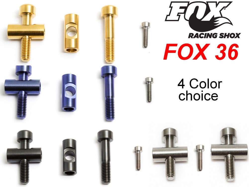 Fox 36 Titanium Bolt Kit + M3 Hose Guide Screw – Grade 5 – 43% Lighter