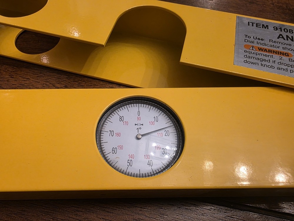 Cen-Tech Angle Gauge Finding Level Protractor Industrial Grade Surveying Tool