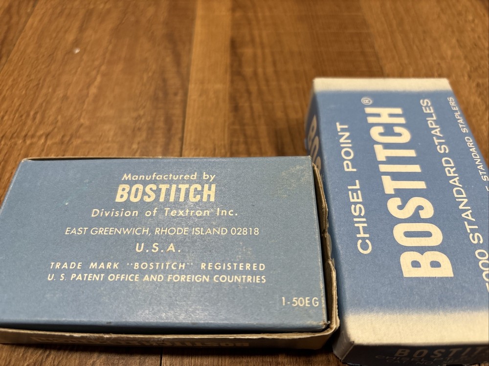 2 Boxes Bostitch Vintage 5000 Standard Chisel Point Staple SBS 19- 1/4"