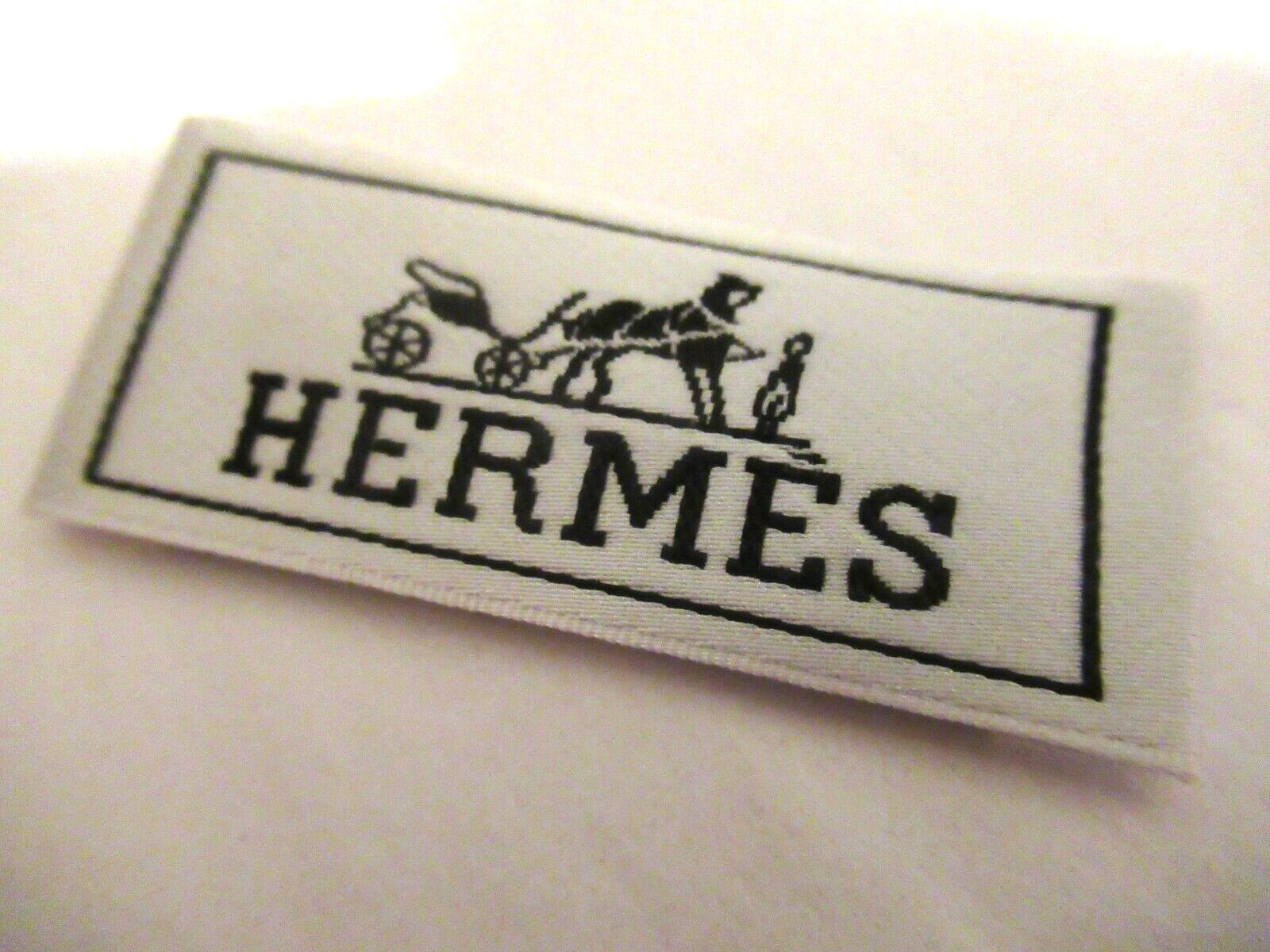 HERMES 1 Designer Tag LABEL Replacement Sewing Accessories 3'' lot 1