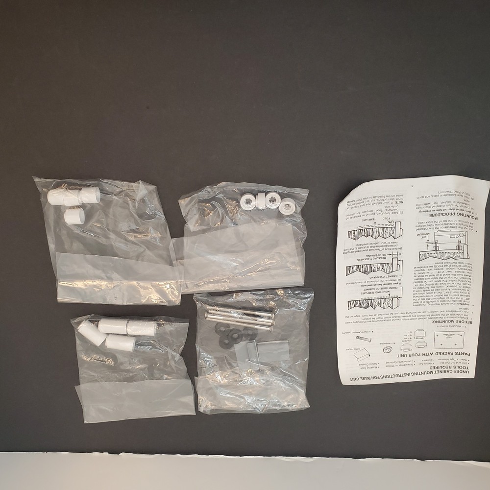 GE Spacemaker AM FM Cassette Model 7-4275 Mounting Hardware & Instructions Only