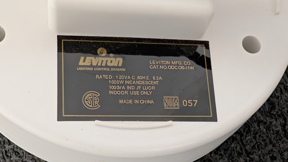 Leviton ceiling mount occupancy sensor ODCOS-I1W