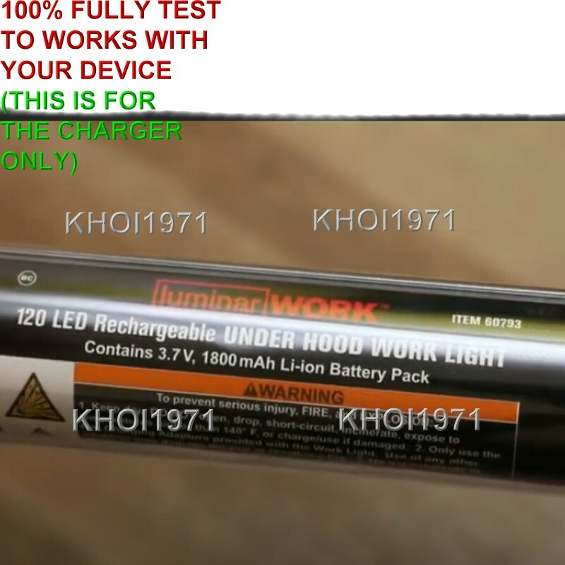 WALL charger AC adapter for Harbor Freight Luminar 60793 Rechargeable Work Light