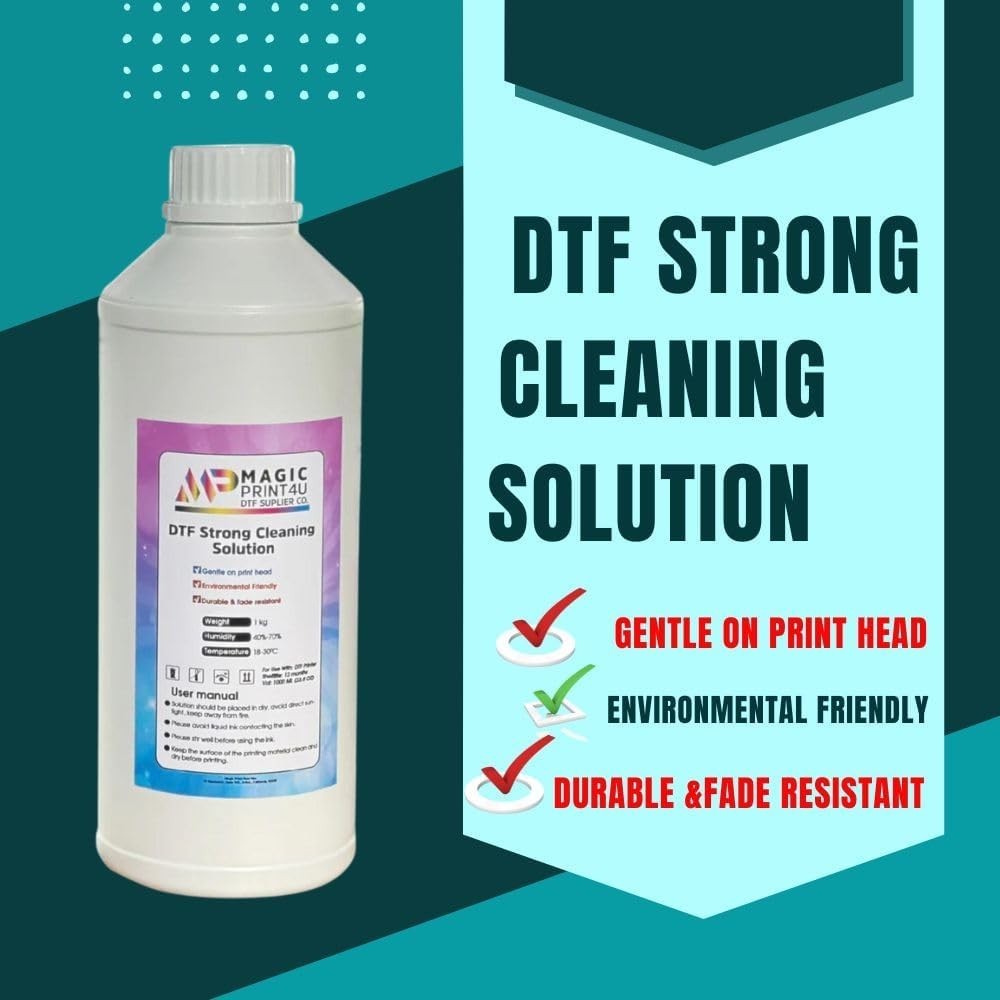 Heavy-Duty 1000ml DTF Cleaning Solution – Restore Printhead Functionality Safely