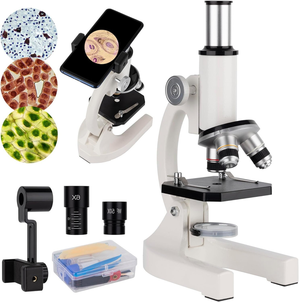Compound Monocular Microscope 200X-5000X Magnification, Monocular Laboratory Mic