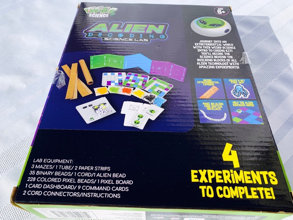 NEW in box Alien Decoding Science Lab 4 experiments to complete age 6+