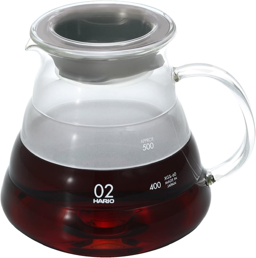 Hario V60 Glass Range Coffee Server, 600Ml, Clear