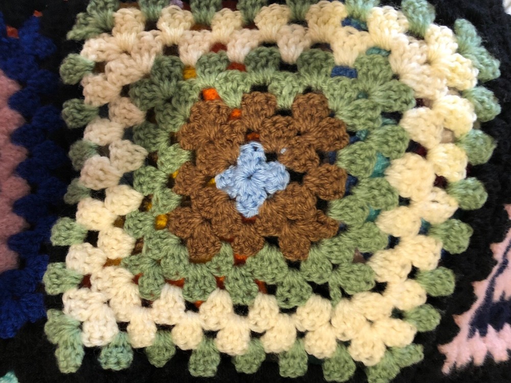 Leftovers Granny Square Blanket Pattern ( US or UK )