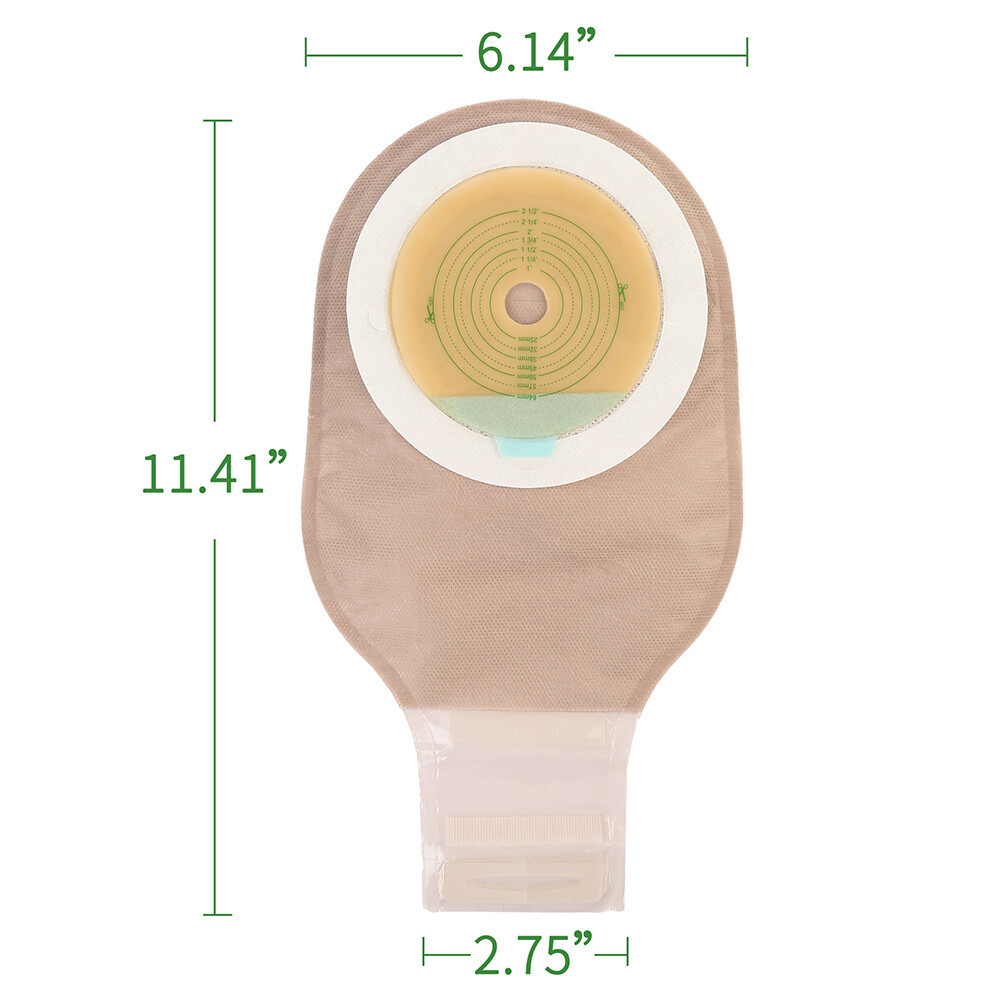 40x Ostomy Colostomy Ileostomy Stoma Care Drainable Closure Pouch Bag Cut-to-Fit