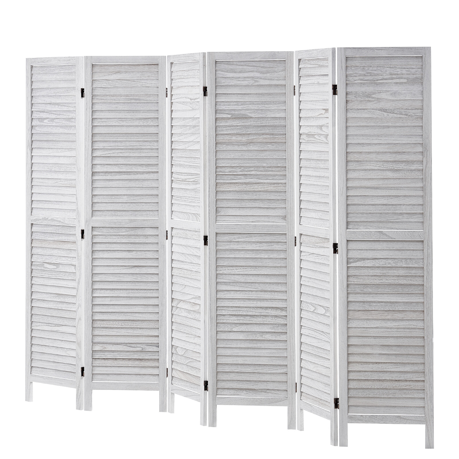 VEVOR Wood Room Divider Wooden Privacy Screen 6 Panel Room Separation Divider
