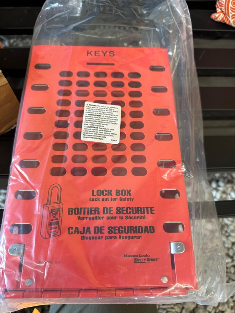 Master Lock 503Red Group Lockout Box,14 Locks Max,Red