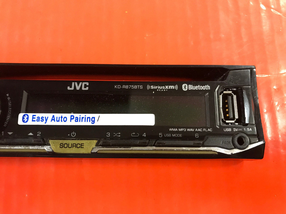 JVC KD-R875BTS Detachable Faceplate