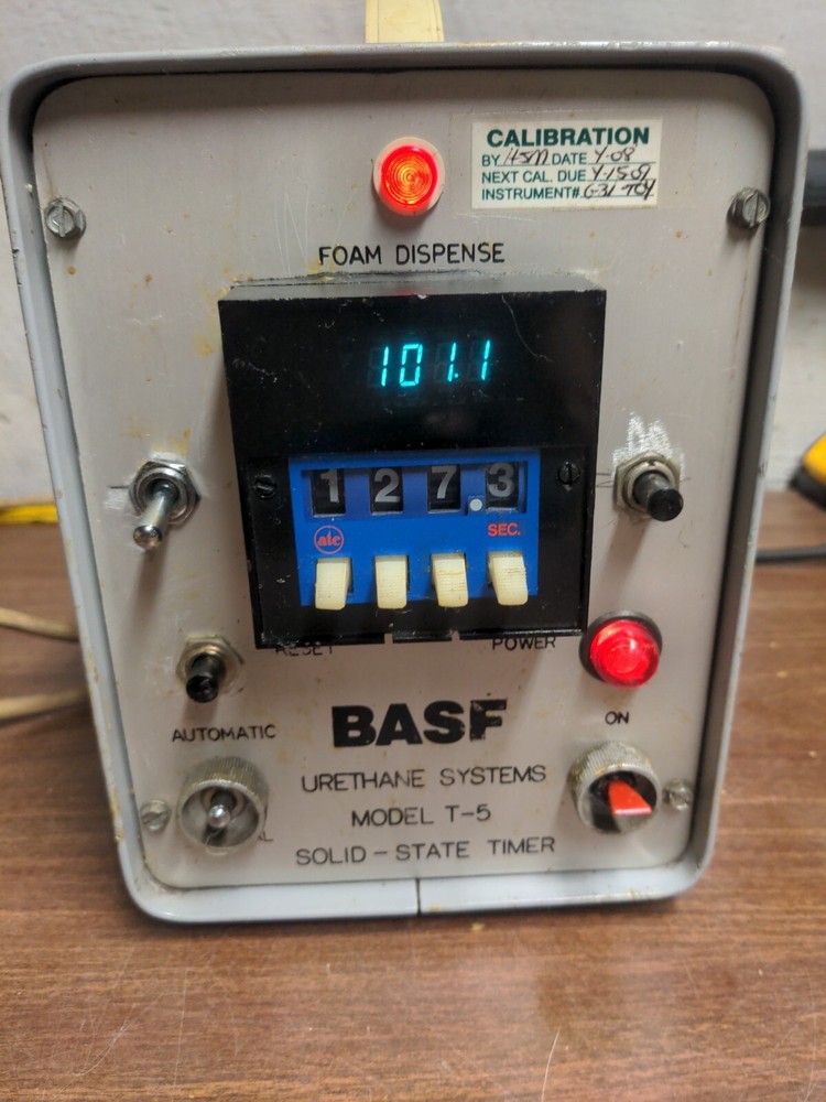 For Repair - BASF Urethane Systems Solid State Timer Model T-5 Foam Dispense