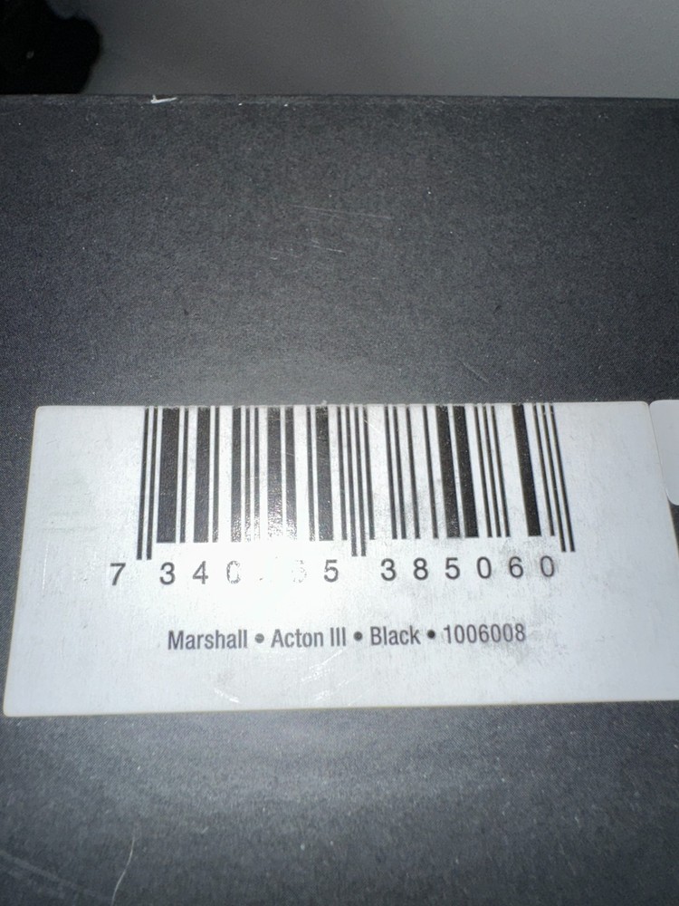 NEW Marshall Acton III Bluetooth Speaker - Black