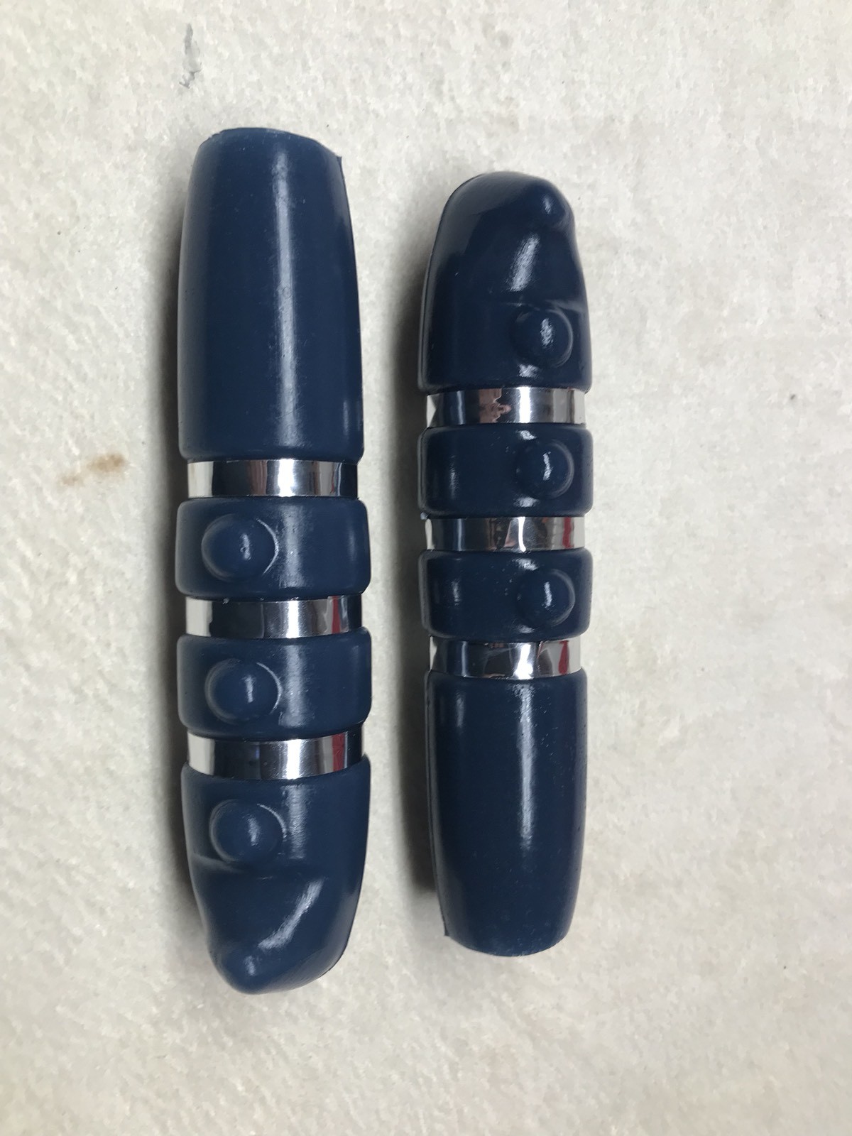 1936 Elgin Bluebird Skylark Twin 60 Robin Vintage Bicycle Handle Grips. Blue