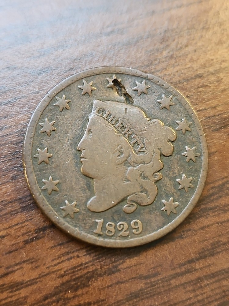 1829 Coronet Head Large Cent