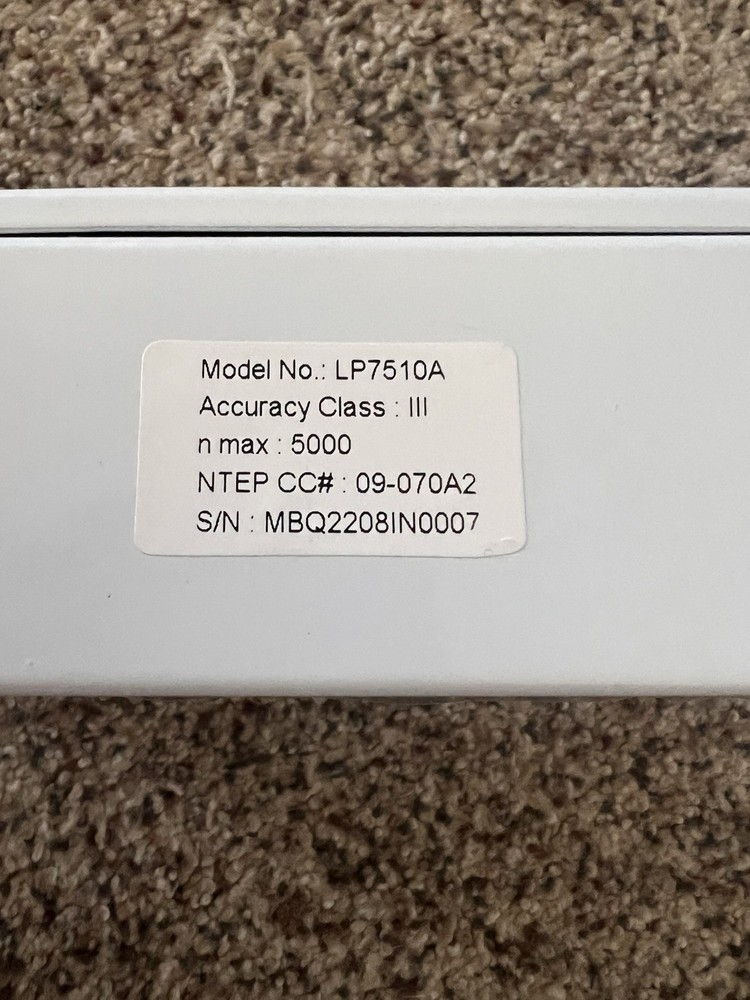 INScale LP7510A Floor Scale Indicator RS232 DC Power Backlit Print Function