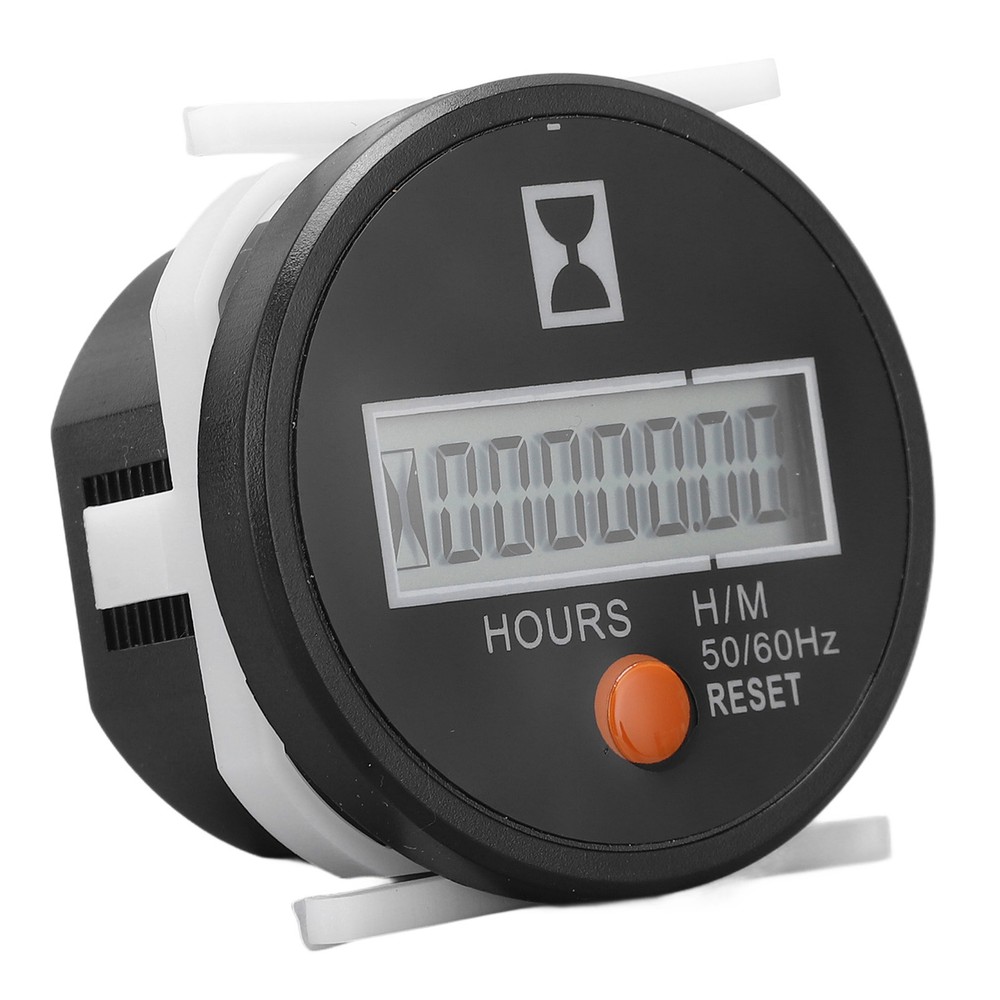 Digital Hour Meter Mechanical Hourmeter Wide Range With Reset Button 24‑240V
