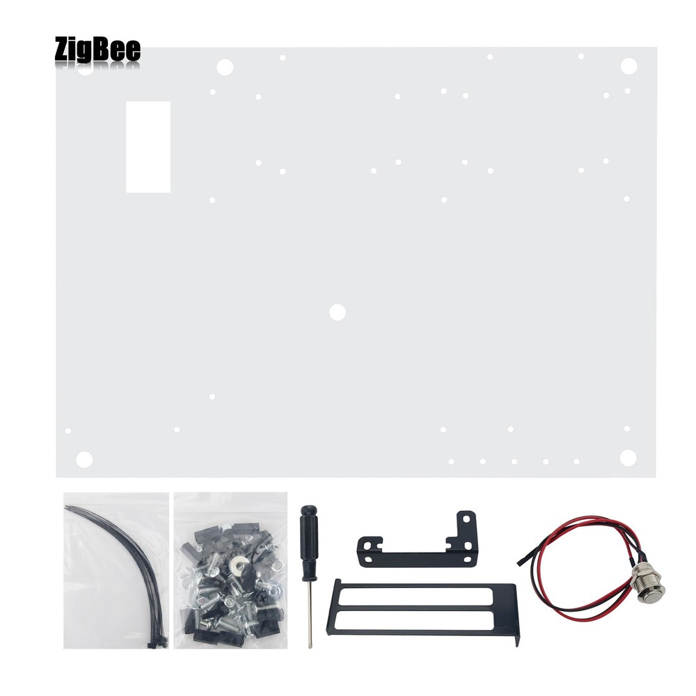 ATX Large Transparent Acrylic Open Frame PC Case Heat Dissipation