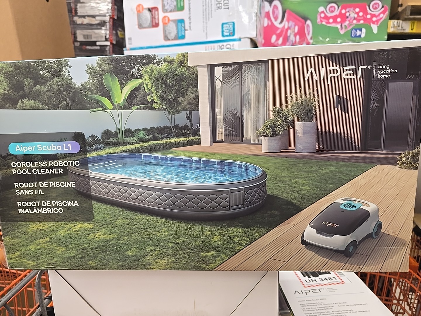 Aiper Scuba L1 Cordless Robotic Pool Cleaner for Above Ground Pools