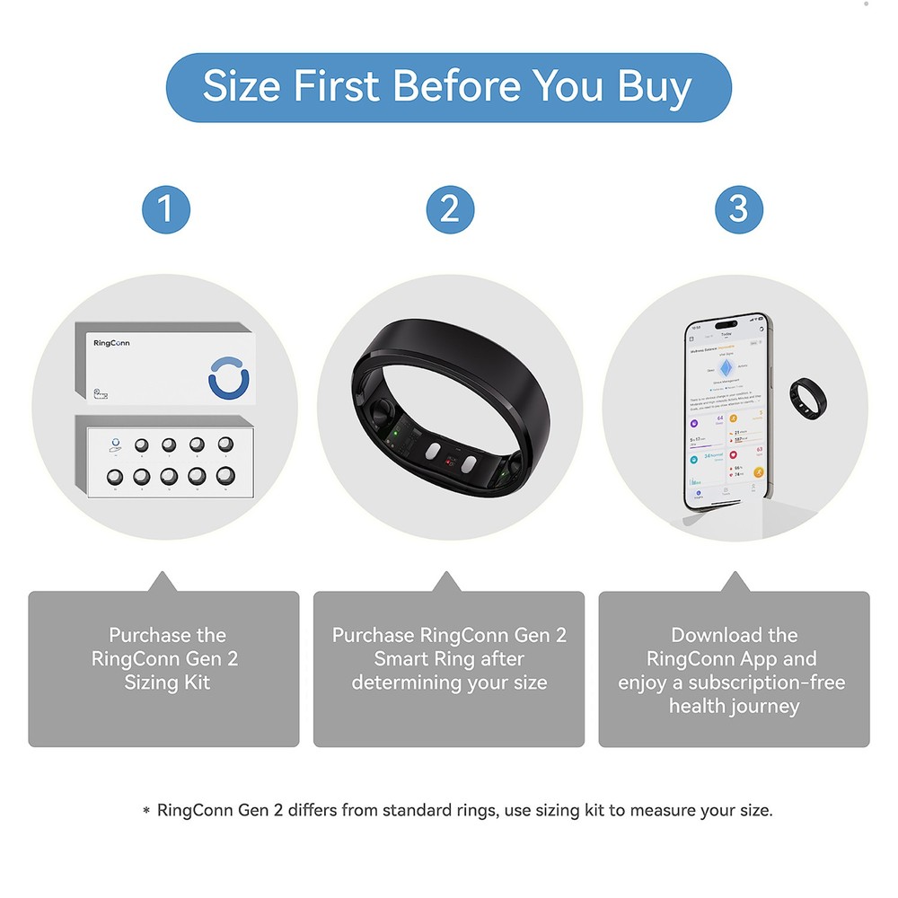 RINGCONN® Wireless Charging Dock for RingConn Gen 2 Smart Rings
