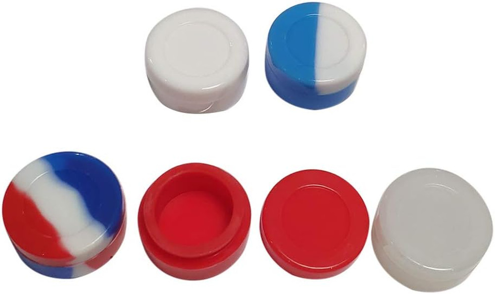 5Ml Lots Silicone Container Box 18 Colors 100Pcs