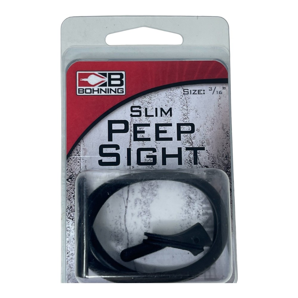 Bohning Slim Peep Sight 3/16" Archery Bow Sight Compact Lightweight