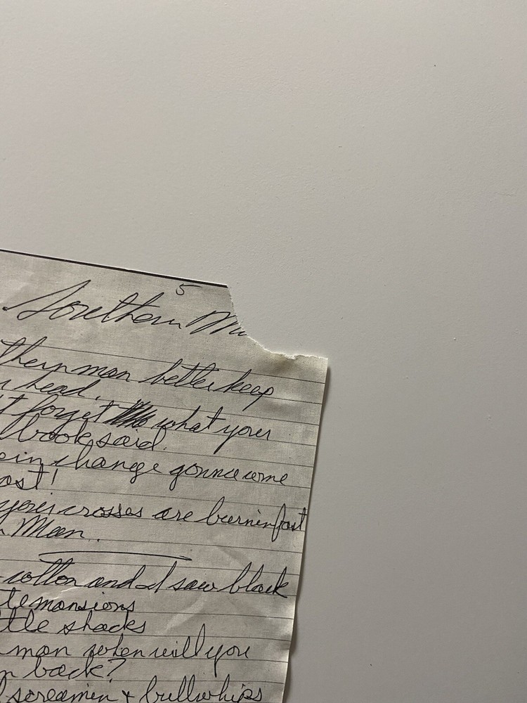 Neil Young “After the Gold Rush” Lyric Poster (1970)