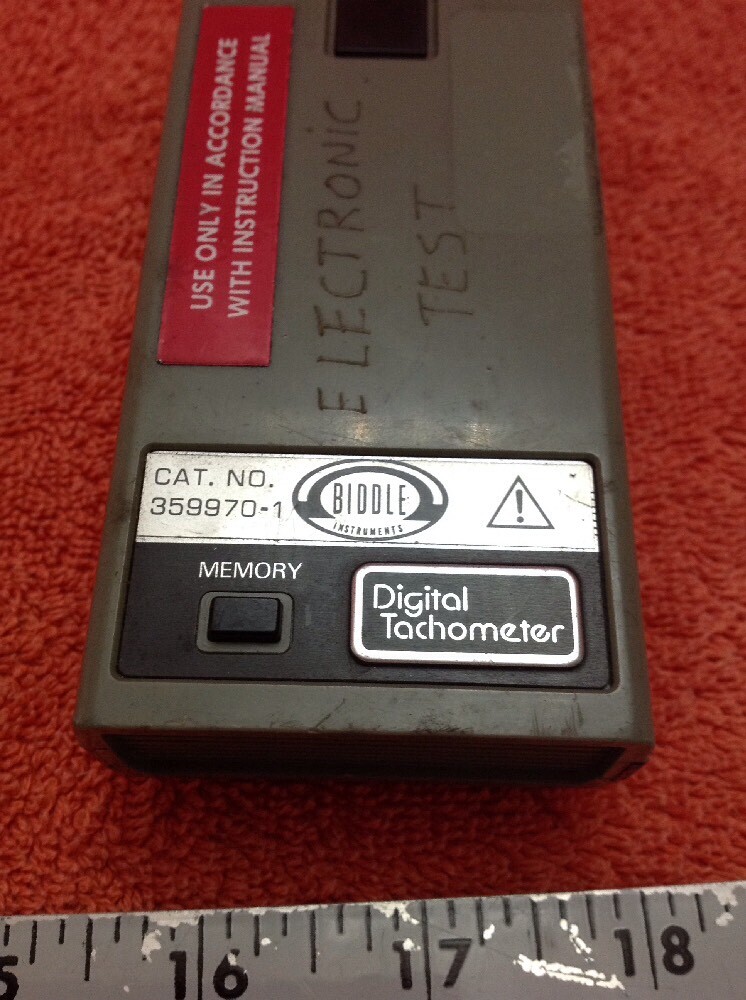 Biddle Digital Tachometer 359970-1
