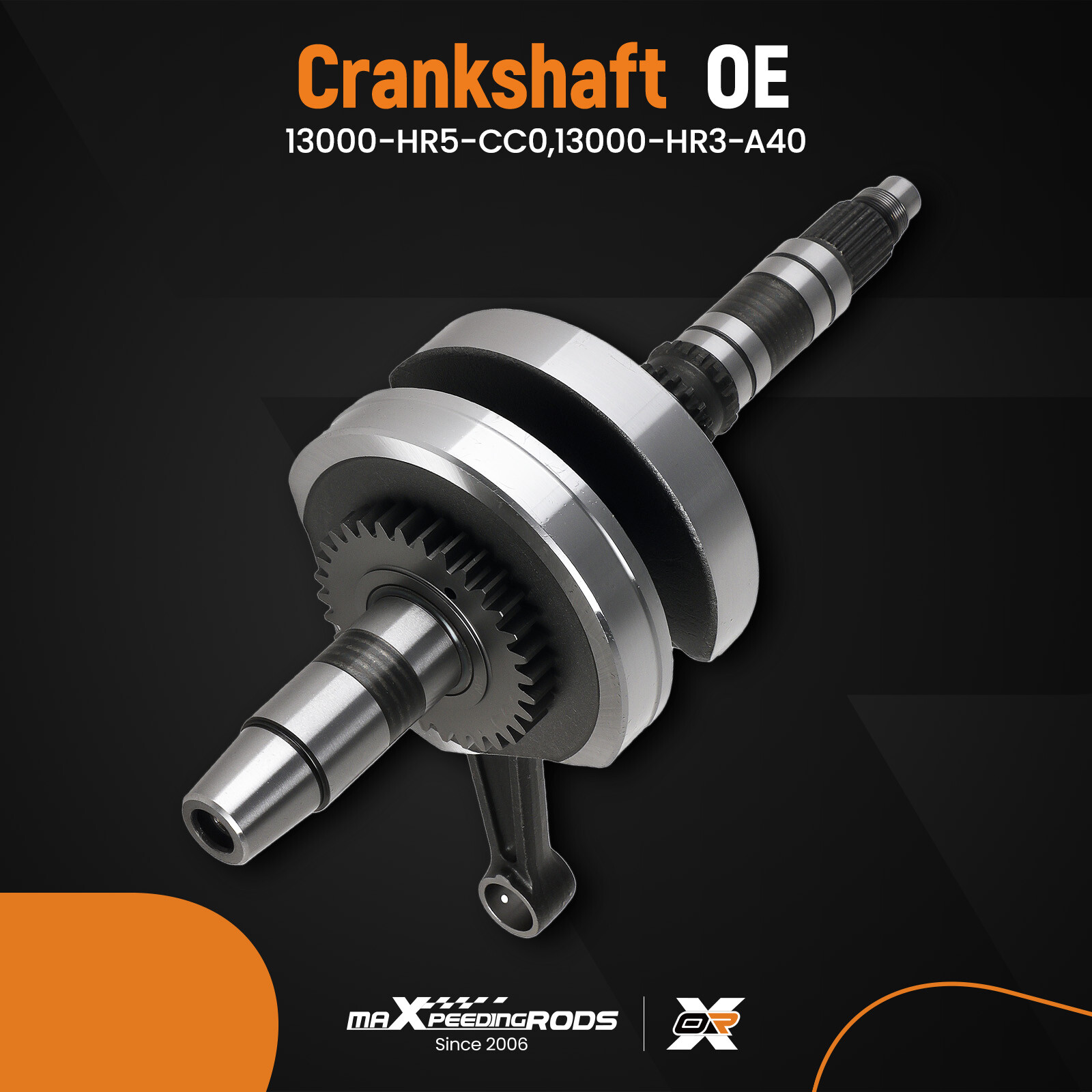 Engine Crankshaft + Bearing For Honda Rancher TRX420 Foreman TRX500/520 ATV