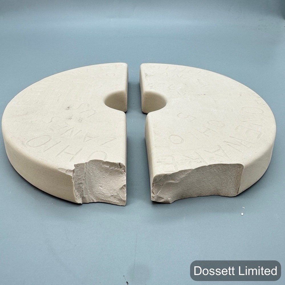 5 Gallon Stoneware Preserving Crock Weights - DAMAGED