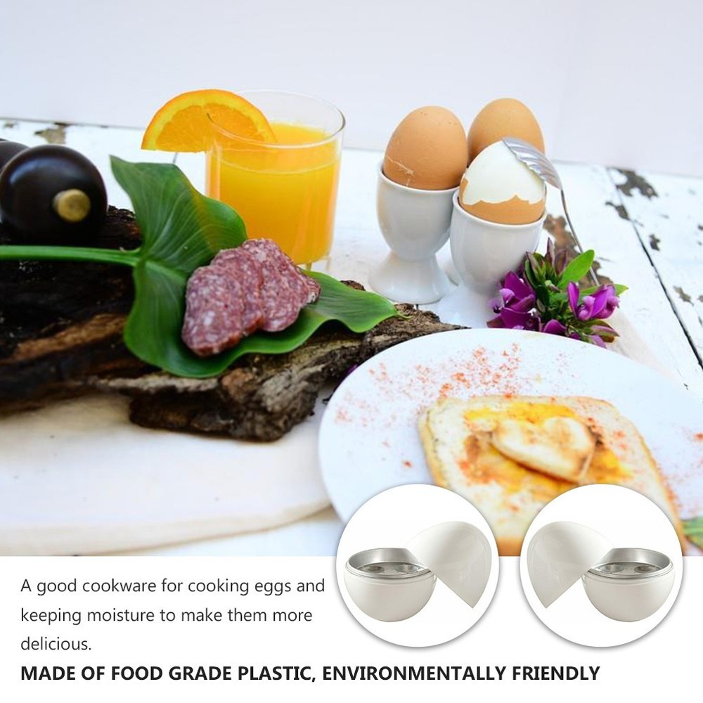 1pc Microwave Egg Boiler Home Egg Shape Cooker Simple Steamer