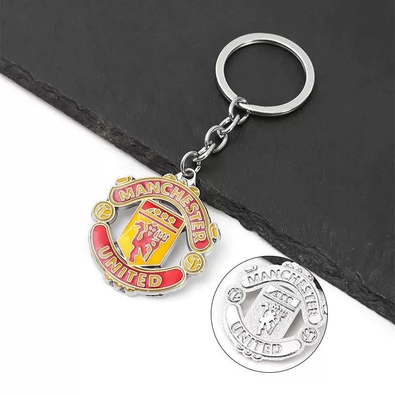 Manchester United Man Utd Crest Enamel Key Ring Football Soccer Gift