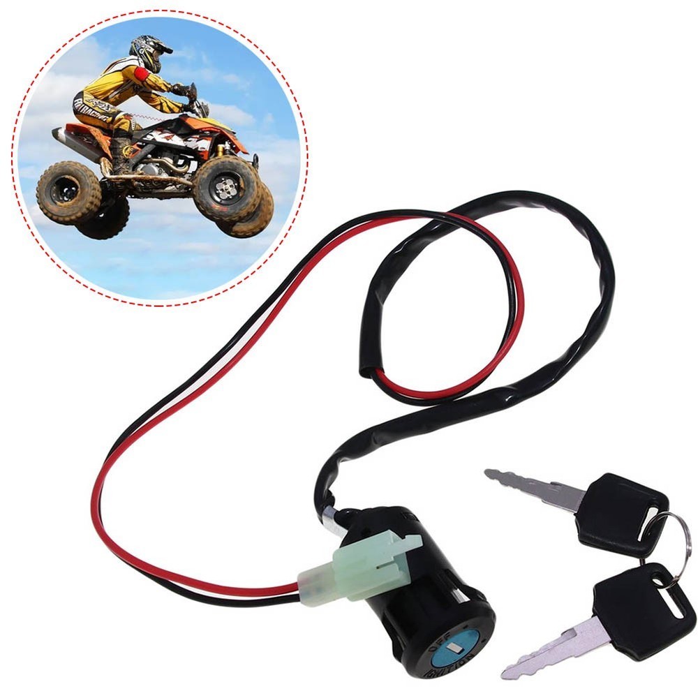 Power Lock Ignition Switch Scooter Accessories Replacement Parts 2 Wire