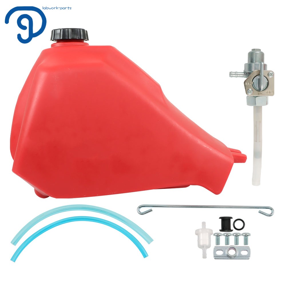 Fuel Tank with Cap and Fuel Petcock For Honda ATC185 ATC185S ATC200 ATC200S New