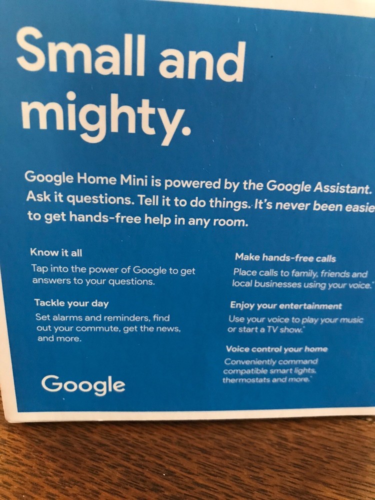 Google Home MIni Chalk color