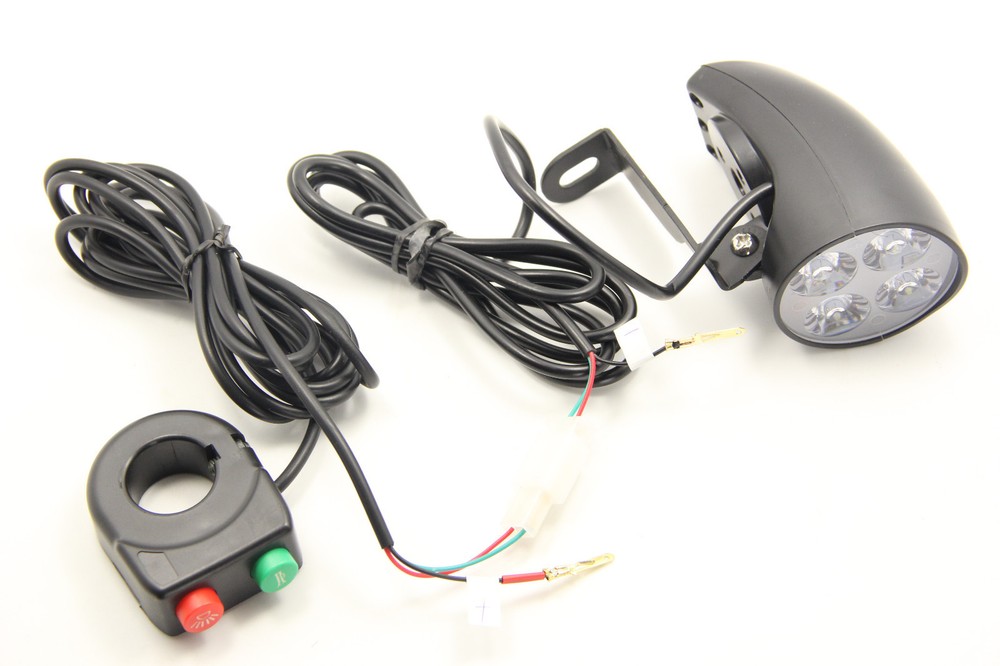 LED Spot Light Head Light w/ Switch Horn