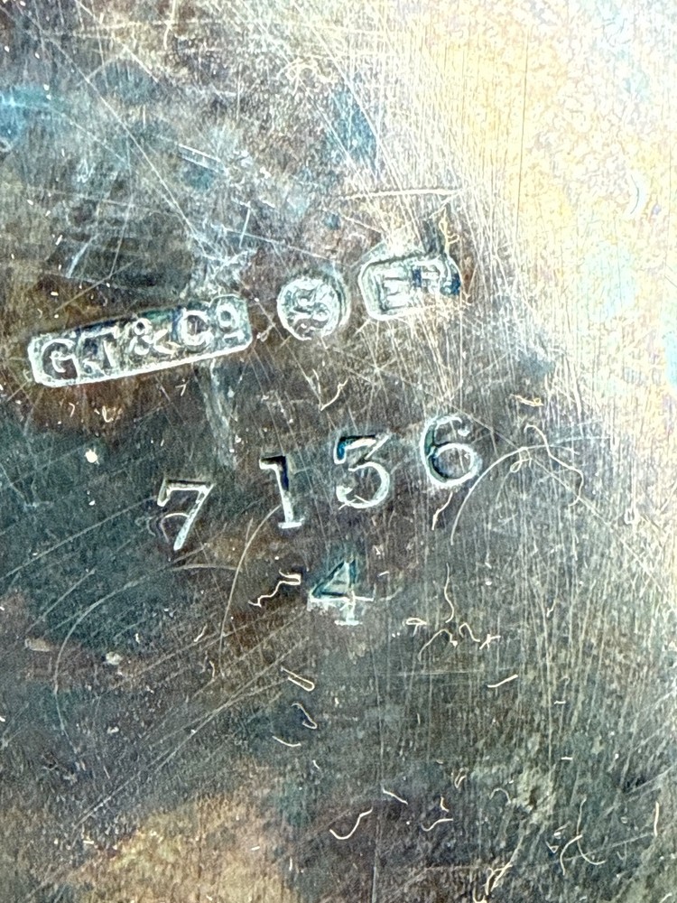 Antique GT & Co. Silver Plated Etched Teapot