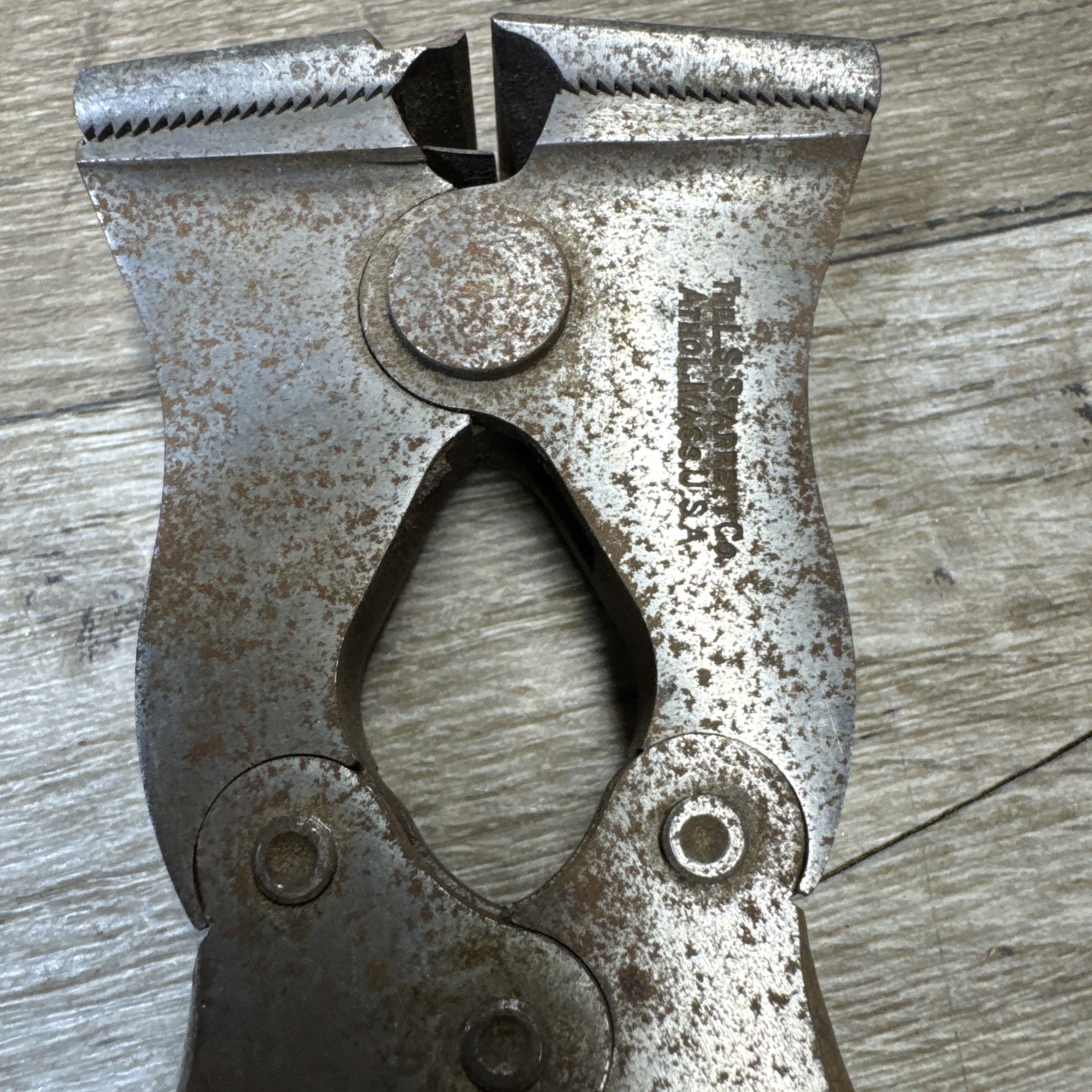 Vtg LS Starrett Co. No. 1 - 7in. Adjustable Nippers Machinist Piano Wire Cutters