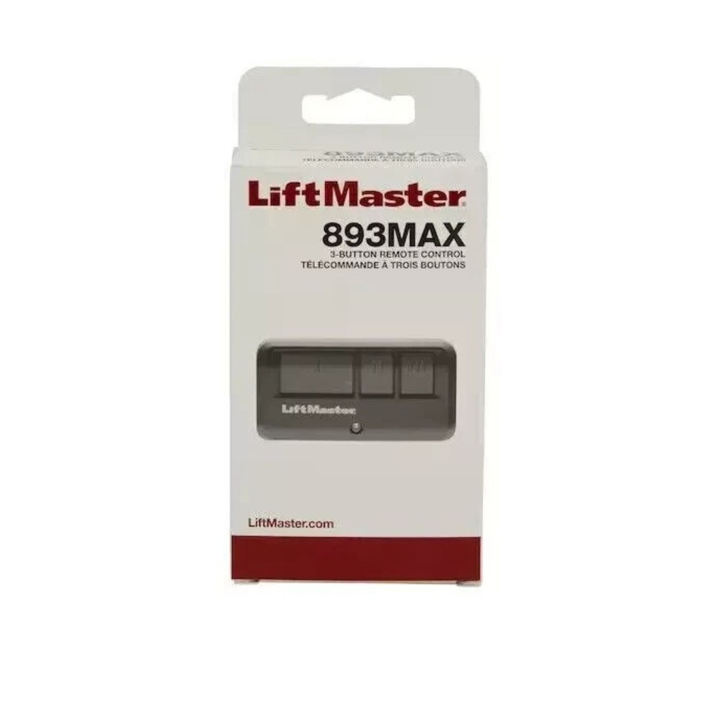 LiftMaster 893MAX Garage Door Remote Control Black 3 Button Universal Compatible