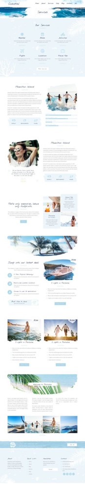 Travel & Surf Grunge Theme - Wordpress Elementor Template Kit